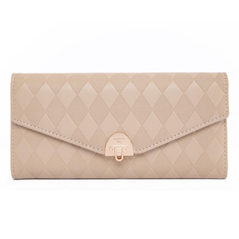 Long Wallet Women's Zipper Buckle Multiple Card Slots Women's Large Capacity Folding Handbag