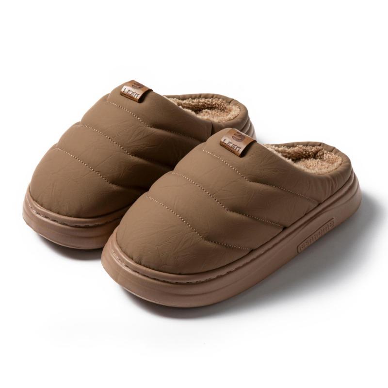 Under the Line Whole Cotton Slippers Women's New Winter Home Warmth Couple Plush Slippers Men