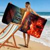 Stranger Supernatural Things Print Beach Towel, Large Soft Quick Dry Towel for Beach Camping Swimming