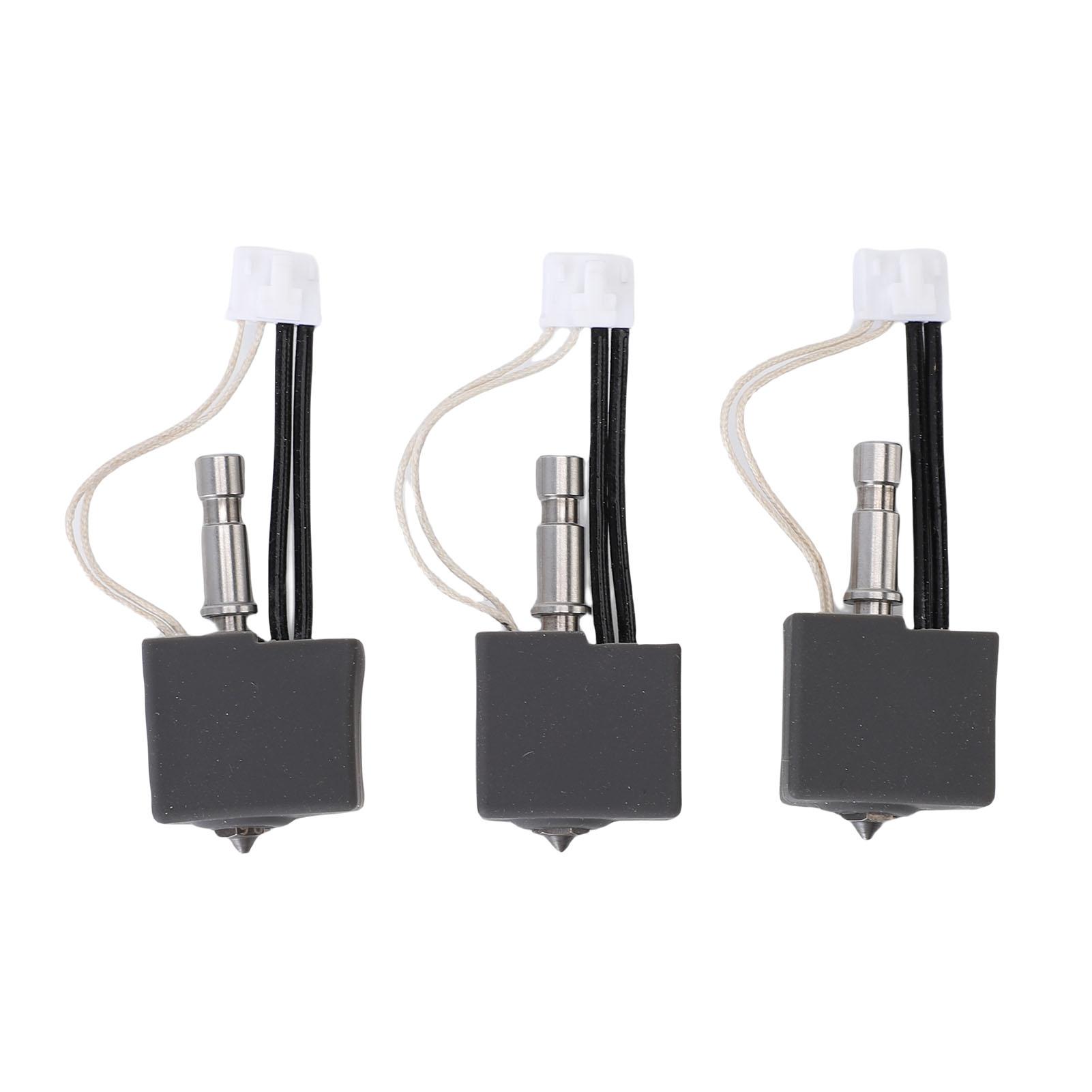 

3 Pcs Hotend Kit Replacement for Kobra S1 3D Printer 0.2mm 0.4mm 0.6mm Nozzle All Metal Extruder