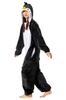 OLAOLA Penguin Kigurumi Pajamas for Animal Warm Fluffy Cold Cute Adults, Costume, Loungewear, Flannel, Protection, Unisex, (Size L, 175-185)