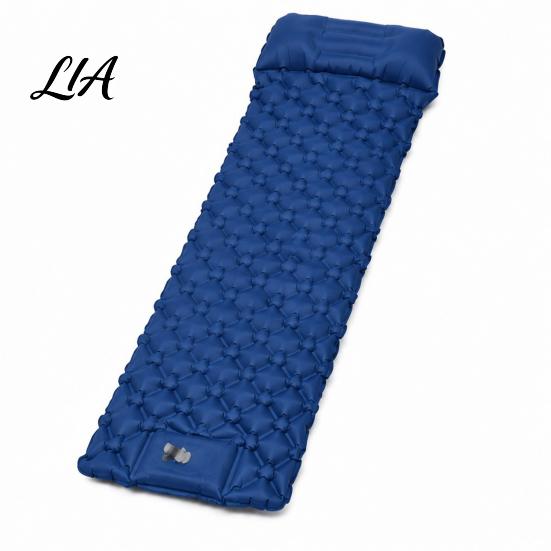 Air Mattress with Pillow Camping Sleeping Mat & Built-in Pump, Ultralight Single Portable Person Mattress, Inflatable for Outdoor Backpacking