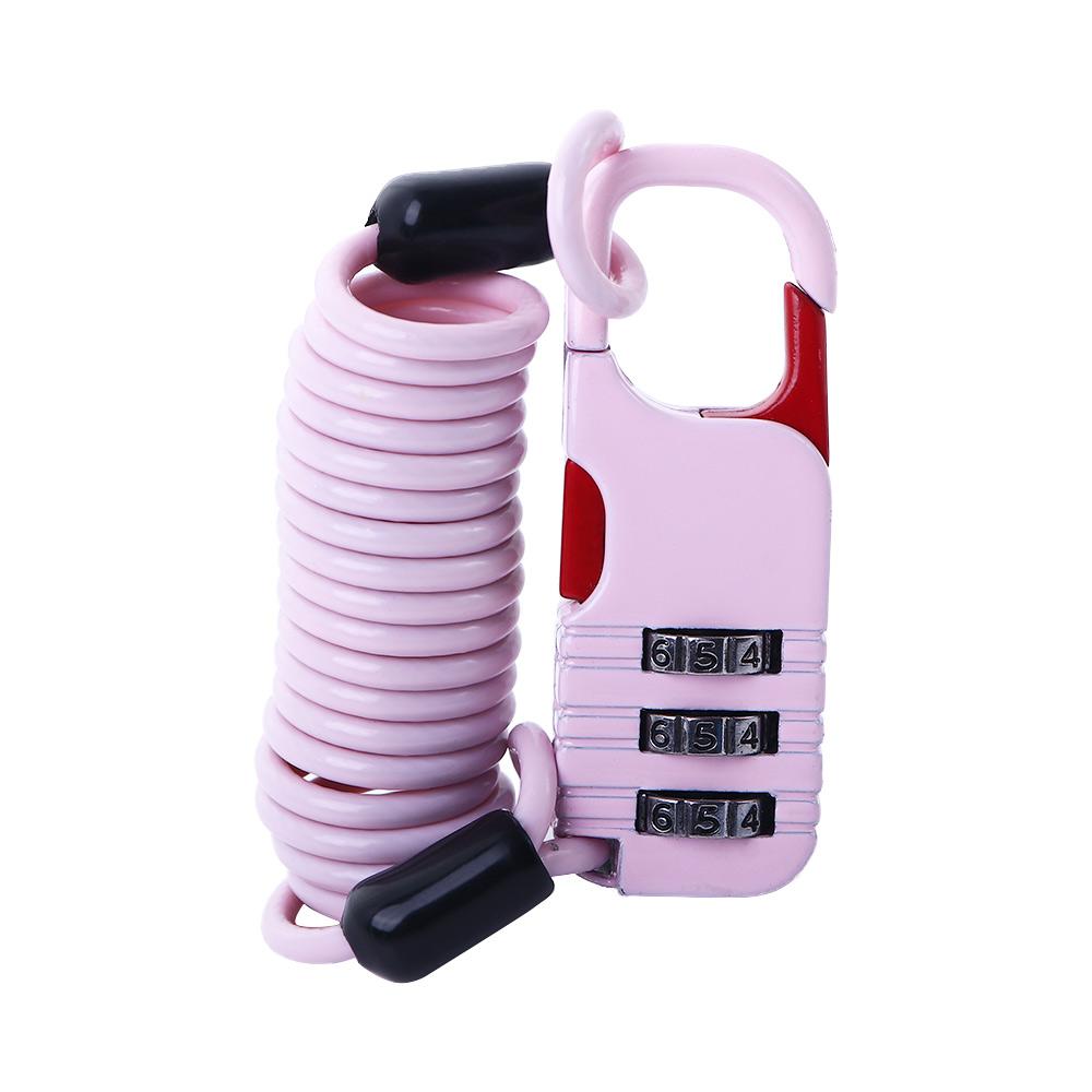 Password Bicycle Accessories Cable Lock Cable Bicycle Lock Security Lock Helmet Lock Cable Lock