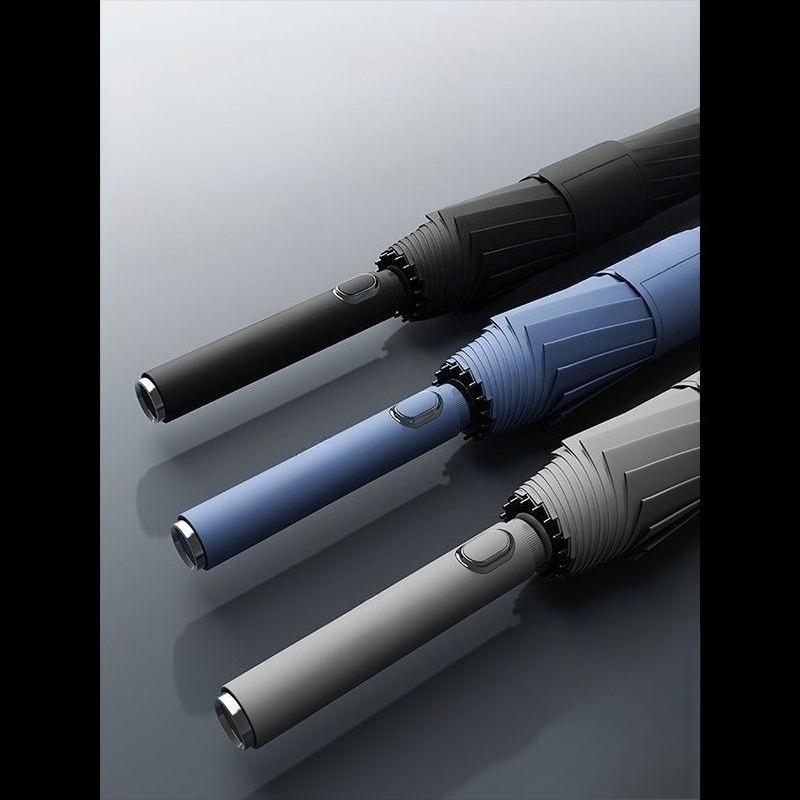 16 Bone High-end Automatic Reinforcement Thickening Strong Wind-resistant Sunny And Rainy Dual-use Long Handle Business Umbrella