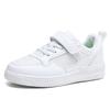 Children's little white shoes Middle and large children's autumn and winter breathable mesh leather surface campus white shoes Primary sch