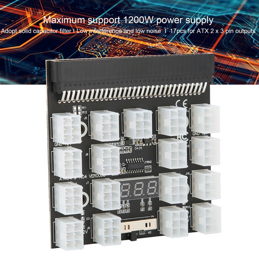 Power Supply Board Adapter 17 Position Distribution Converter   PCB Module 12V