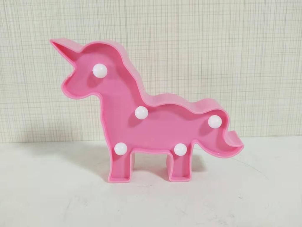 LED Mini Night Light - Flamingo, Pineapple, Cactus, Unicorn & Star Shapes