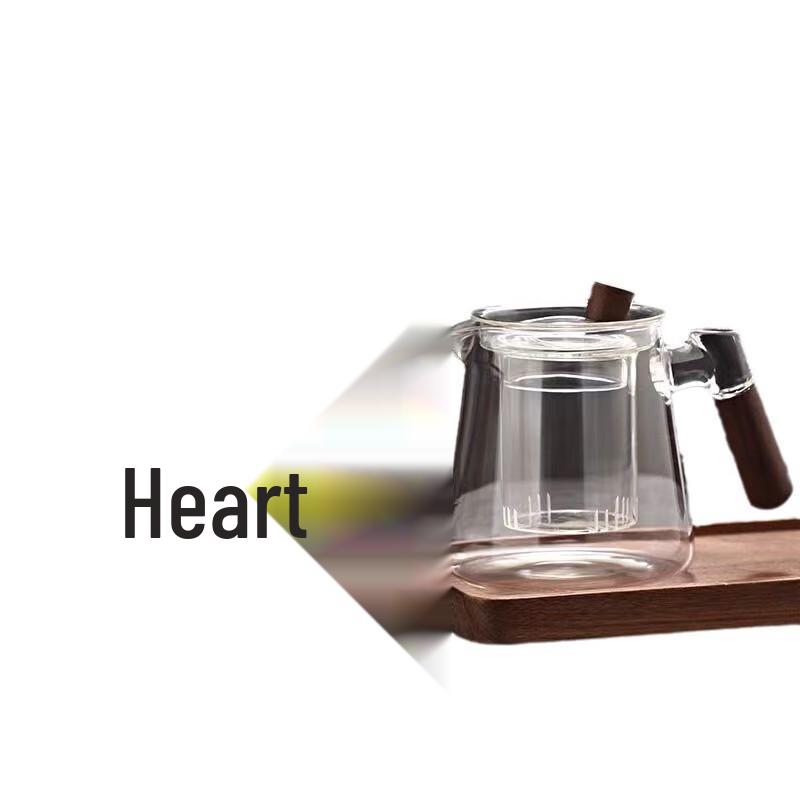 Shangqi Wood Handle Glass Teapot