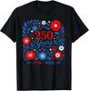 Floral 250 Anniversary USA Unisex Girls 250th Anniversary USA TShirt