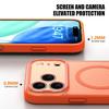 KEYSION Magnetic Matte Transparent Case for MagSafe for iPhone 17 Pro Max Silicone+PC Shockproof Wireless Charging Phone Cover