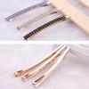 1Pc Women Two Row Rhinestone Hair Slide Clip Hairpin Bobby Pin Accessory Jewelry