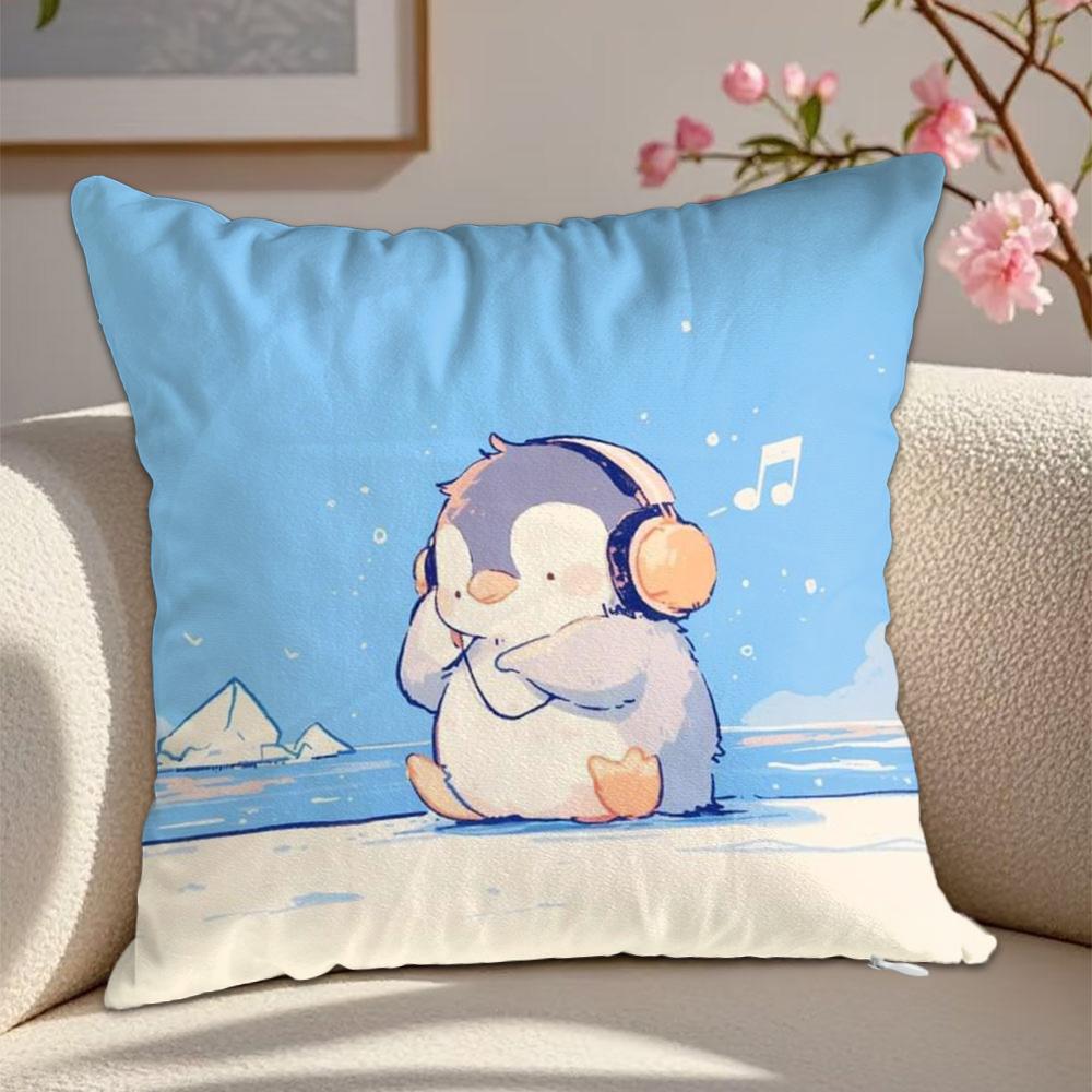 Kawaii Cartoon Animals Ornamental Pillows Decorative Cushion Covers X Cushions Cover Home Decor Items Decorations Bedroom