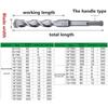 1Pcs 110-500mm SDS Plus Masonry Drill Bit Electric Hammer Drill Bit  For Rotary Hammer Drilling