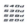 Car 3D ABS Trunk Letters Logo Badge Emblem Decal Sticker For BMW 5 Series 520d 525d 528d 530d 535d 540d E39 E60 E61 F10 F11 G30