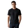 Yousheng Herren Jacquard T-Shirt Einfarbige Rundhals gestreiftes T-Shirt Lockerer Schnitt Lässig Stilvoll Sommer T-Shirt für den täglichen Gebrauch Straße Strand Urlaub