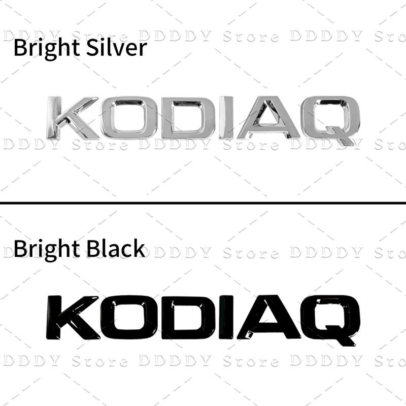 JBIW9 Car 3D Metal Decor Sticker For Skoda Octavia Fabia Rapid 4x4 Kodiaq Superb Letter Logo Rear Trunk Fender Accessories