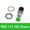 5/20/100Pcs 7Mm Push Button Switch Pbs-110/111 Momentary On-Off Micro Switch No Nc Reset Switch