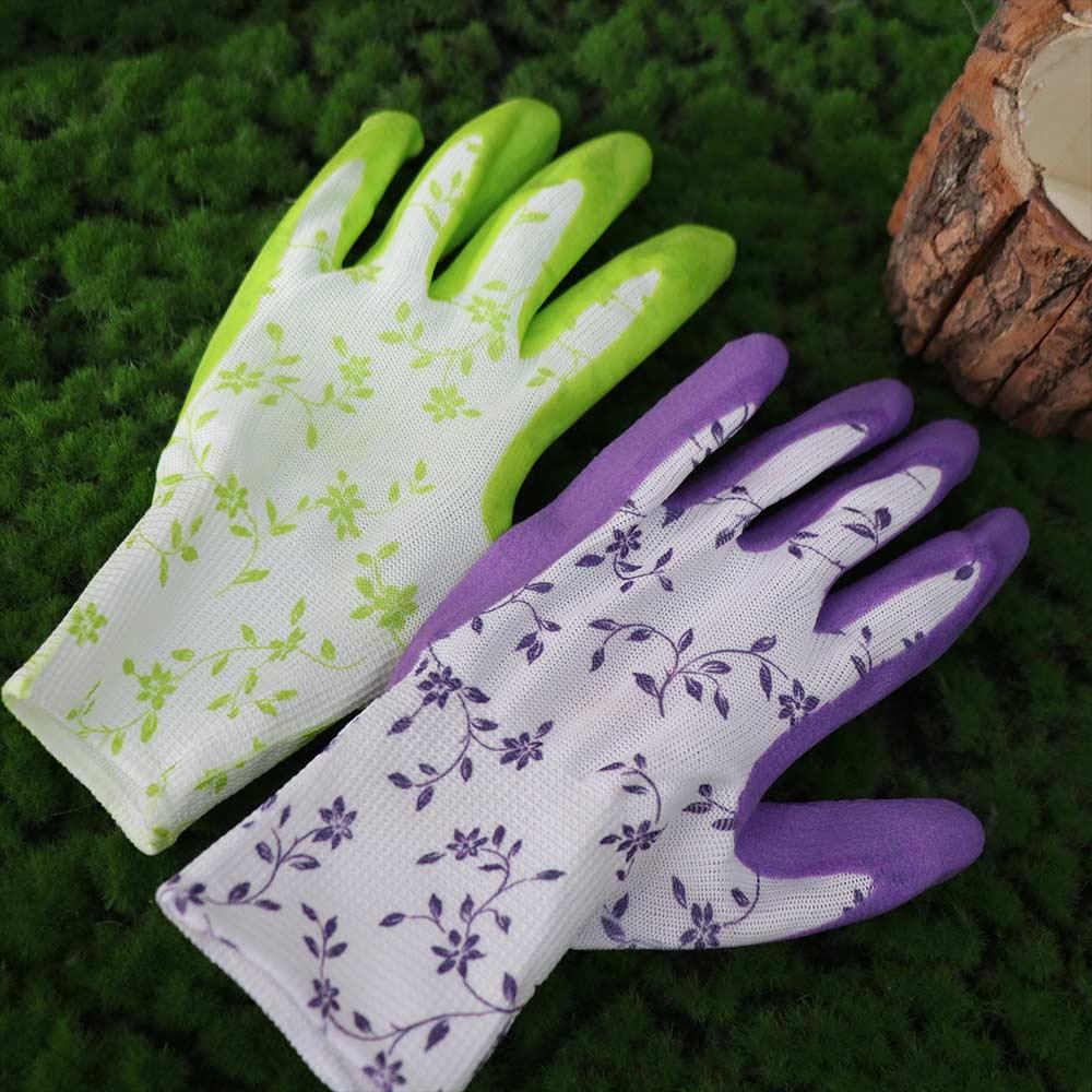 3Pairs Comfortable Gardening Gloves Breathable Working Glove Creative Latex Foam Gloves  Outdoor