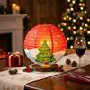 6 pcs DIY Christmas Paper Lantern Santa Claus Festival Lanterns Folding Lantern Ball  Lantern Decor