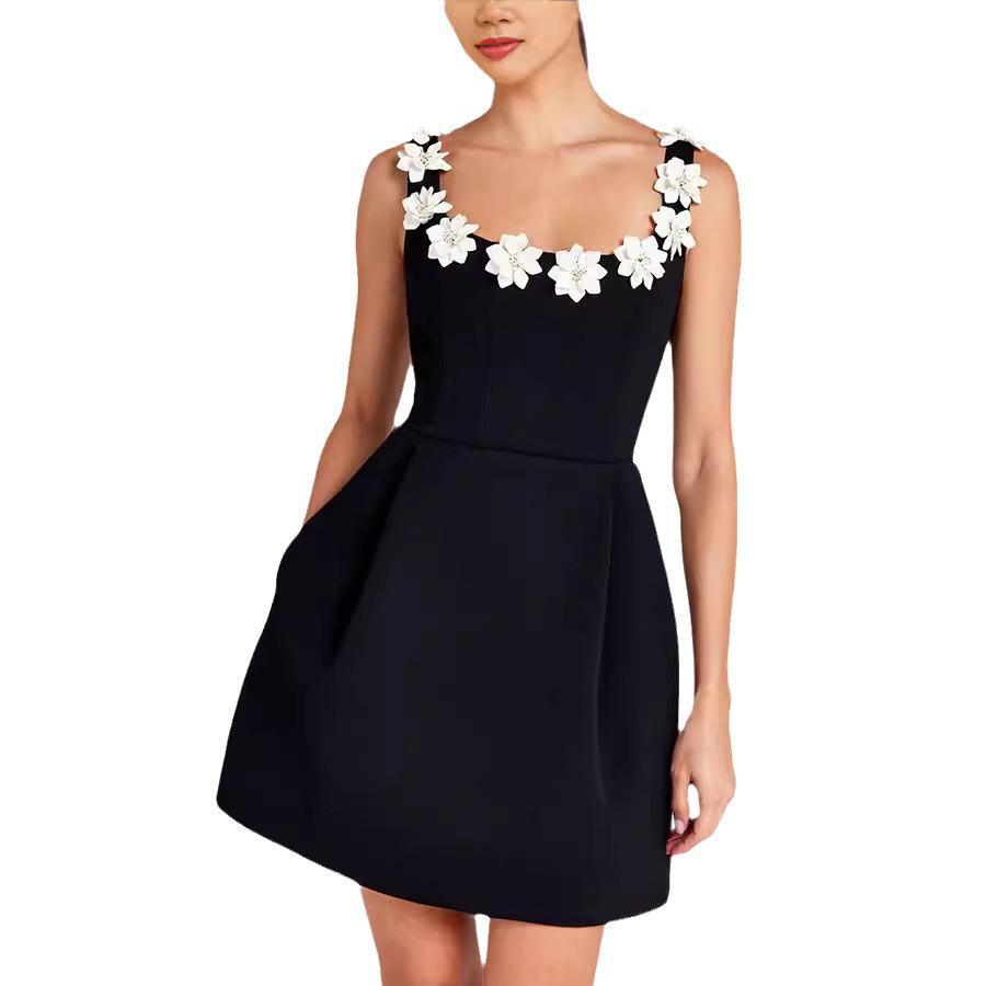 European & American Spring/Summer Sleeveless Pocket Overalls Dress - Loose Casual Women's Dress