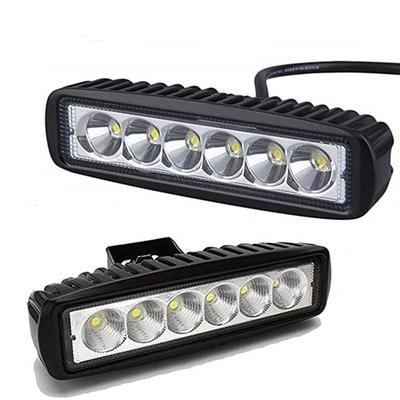 18W 6 LED Car LED Work Light DRL Spotlight High Bright Wodoodporny Auto Offroad Suv Truck Reflektory Lampa 12V