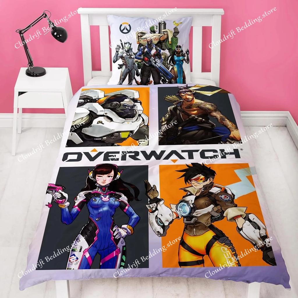 Duvet Cover Overwatch 3D Exquisite Game OW Digital Printing Bedding Set Comforter Bed Youth Home Decor Kids Boys Gift