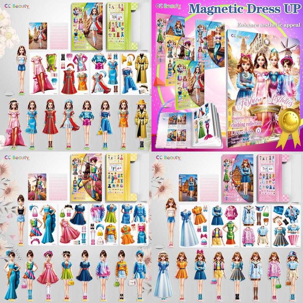 Kids Magnet Dress Up Sticker Book With Fashion Themes For Early Learning And Quiet Play