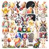 35-70pcs Easter Decorations Stickers Color Eggs Rabbit Graffiti Sticker Pack Gift Diy Skateboard Phone Laptop Diary Book