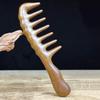 Antistatischer Körpermeridian-Massagekamm Langer Griff Holztherapie-Massagekamm Körpermassage