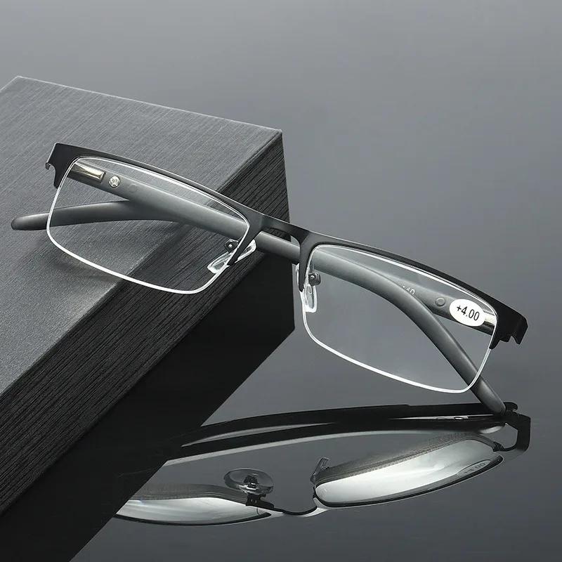 New Fashion Presbyopic Glasses For Men Anti Blue Light Reading Glasses +1 0 To +4 0 Hyperopia Eyewear Trendy Design