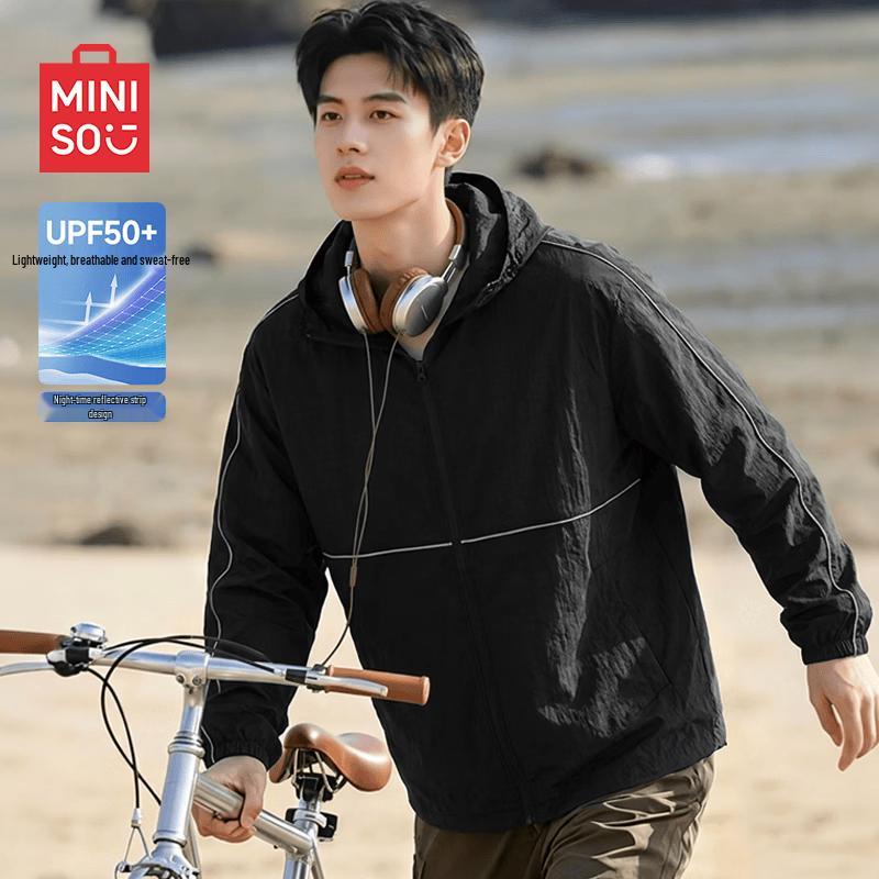 MINISO Men's Lightweight Hooded Sun Protection Jacket
