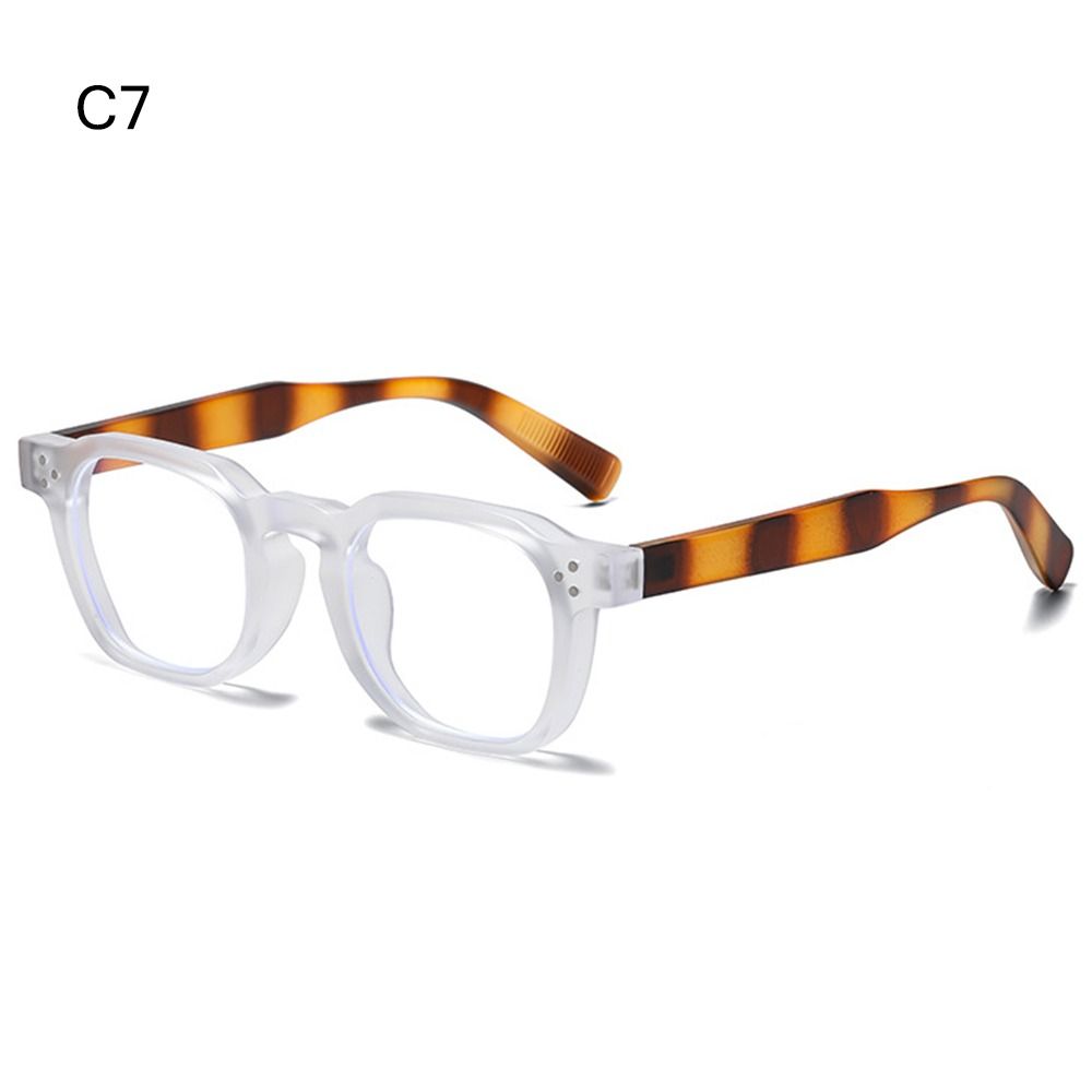 Striped Temples Round Rivet Sunglasses UV Protection Retro Driving Shades Vintage Polygonal Frame Sun Glasses for Women & Men