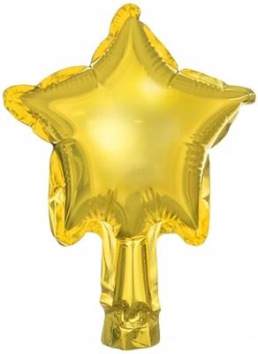 Foil Balloons Star, 12Cm, Gold 25Pcs.
