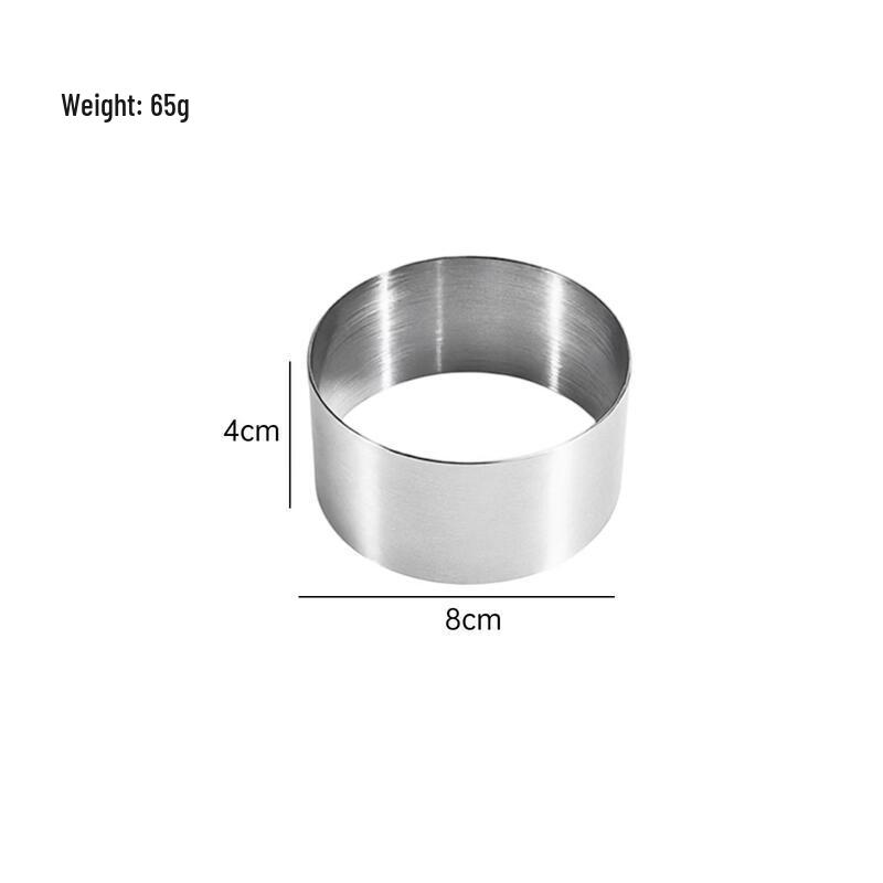 MDNG Stainless Steel Mousse Cake Ring Set