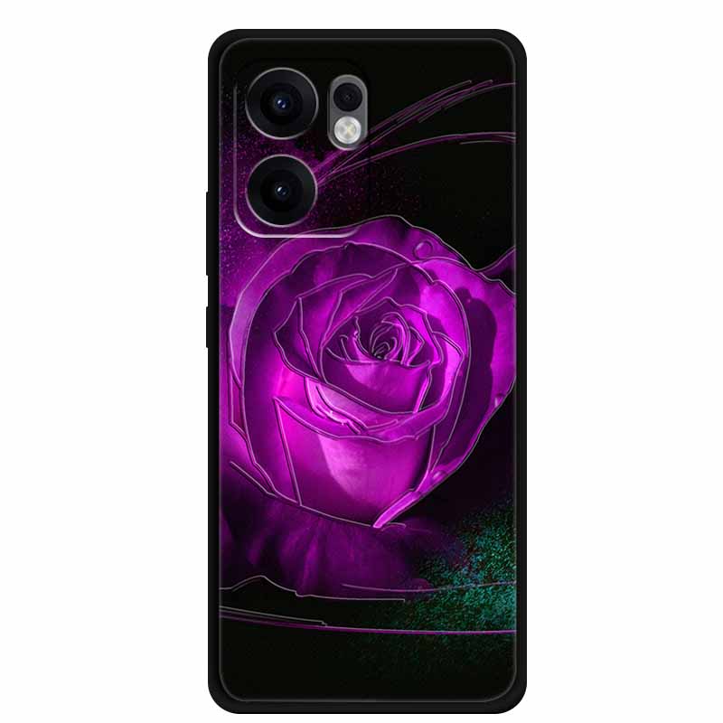 3D Emboss Case For OPPO Reno 13F 14F Case 13 14 F Coque Flowers Silicone Soft Back Cover For OPPO Reno 13 Pro A38 A18 Phone Case