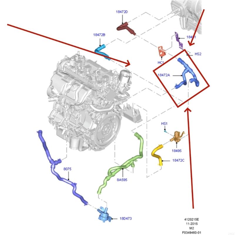 

28GC Premium Synthetic Rubber HVAC Hose CV6Z-18472-AB For Efficient Fluid Dynamics Engine Heater Water Hose China Mainland