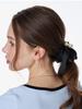 L'Ombrillant Pearl Ribbon Black Scrunchie