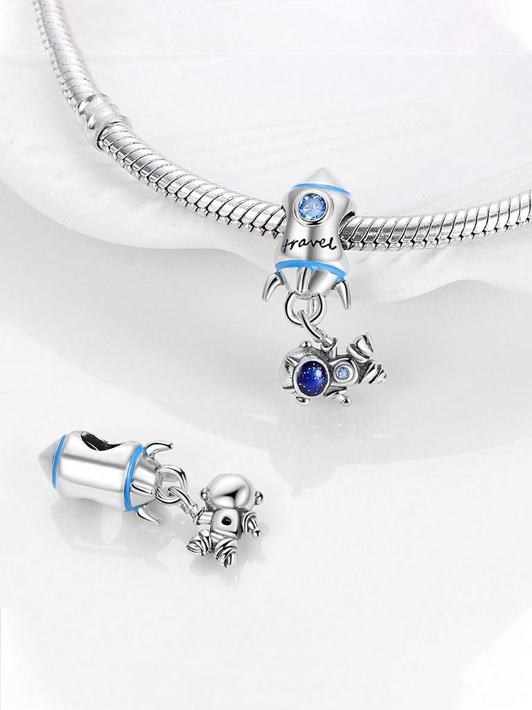 Charm Copper Colors Starry Sky Moon Bead For Original Bracelet Diy Beads Charms Jewellery Making Gift For Women Styfne