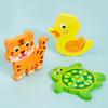 1 Set Tablero de Rompecabezas de Animales de Madera Dibujos Animados Fruta Vehículo Rompecabezas Tablero de Emparejamiento Niños Pequeños Habilidades Motoras Finas Portátil Viaje Aprendizaje Preescolar Educativo
