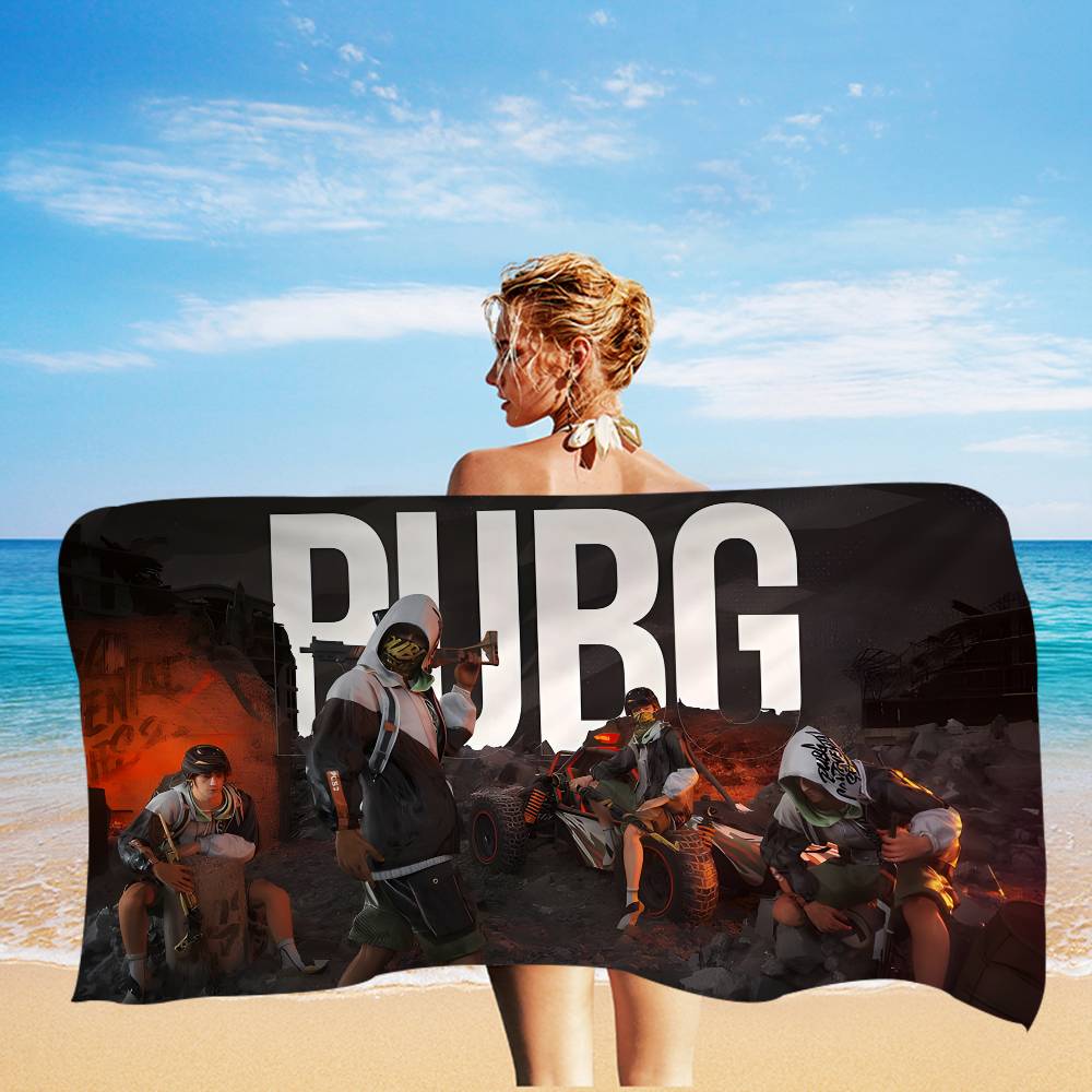 Popular Games P-Pubg RPG Anime Beach Swimming Towel Soft Absorbent Washcloth Children's Gifts for Kids Travel Camping Gym