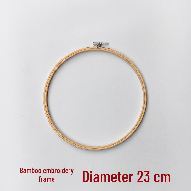 Modern Minimalist Bamboo Embroidery Hoop - Circle Frame for Cross Stitch & DIY Projects