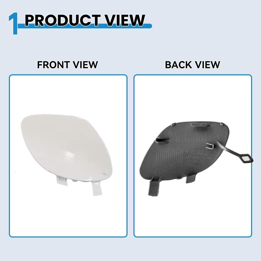 Front Bumper Tow Hook Cover for Mercedes Benz E Class W213 AMG Line E180 E200 E220 E250 E300 E350 E400 E500 E63 2017 2018 2019 2020 Towing Hook Eye