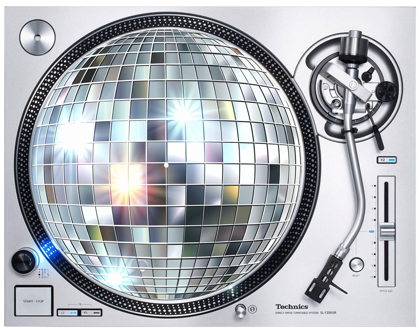 Shiny Disco Ball DJ Slipmat Soul Funk House Dance Music Rave Techno S