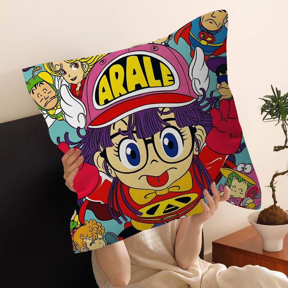 Cute K-Kawaii Dr. Slump Pillowcase Toon Gift Cushion Cover Bedroom Home Sofa Chair Seat Decor Pillow Case
