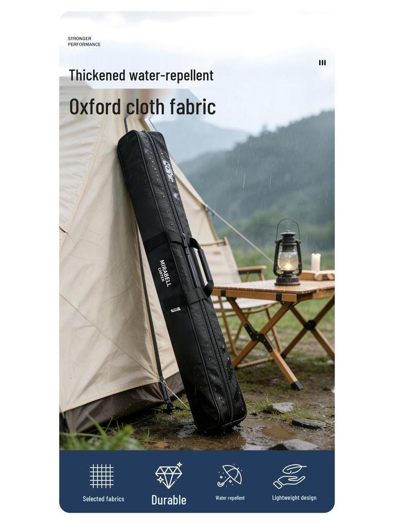 Camping Tent Pole and Gear Storage Bag, Thickened Oxford Cloth