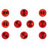 500/roll New Year's Greeting Phrase Roll Sticker DIY Envelope Mobile Phone Seal Sticker Roll Sticker
