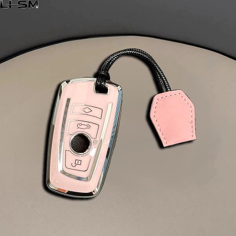 For Bmw I7 X7 G07 Lci Ix I20 X1 X3 X5 U11 5 7 Series G70 G09 Xm U06 G81 M3 Fashion Tpu Car Key Case Cover Protected Keychain Fob
