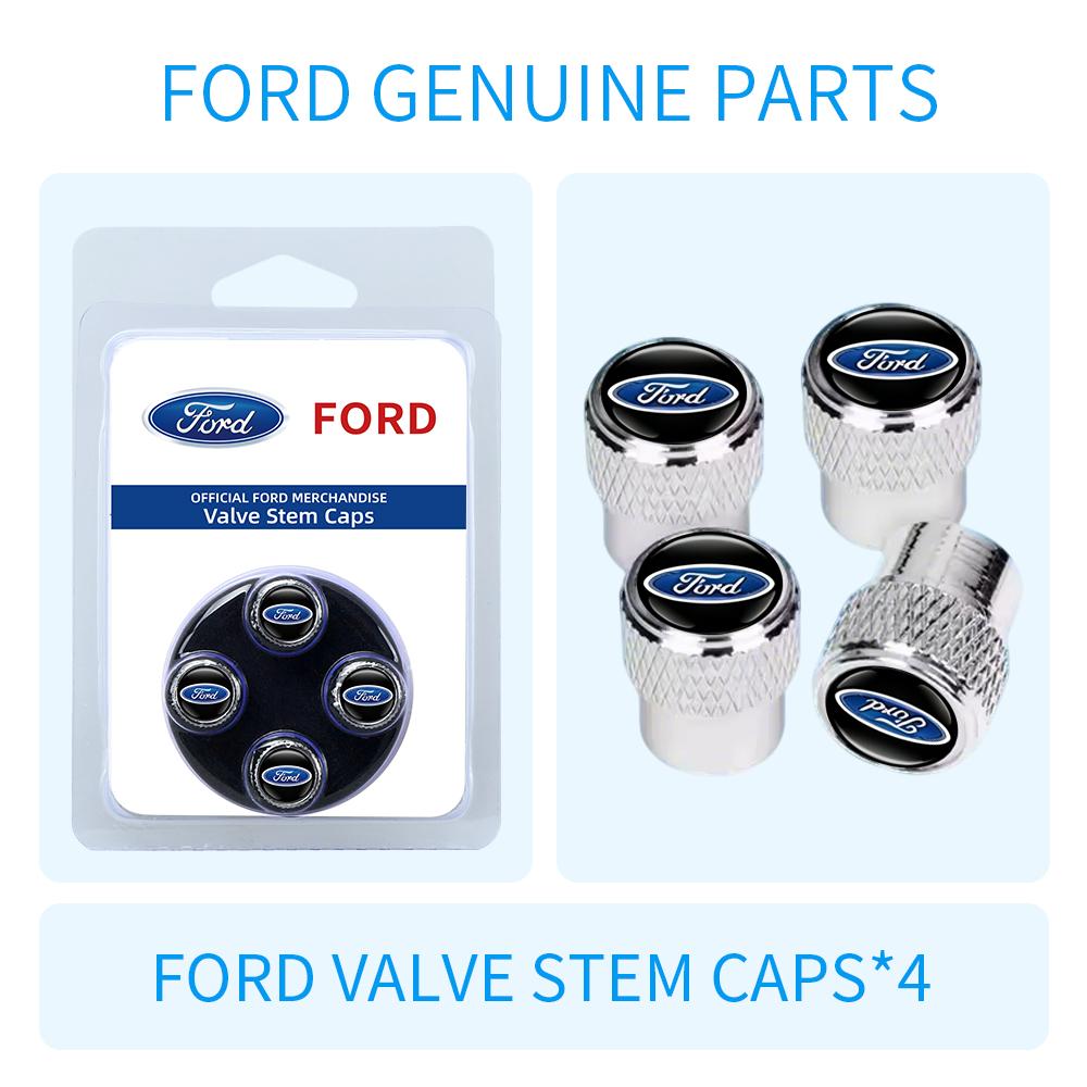 

4Pcs Car Tire Valve Stems Cap Knurling Style Tire Valve Cap Sticker for Ford Fiesta Ranger Focus Kuga Mustang Mondeo Fusion срібний