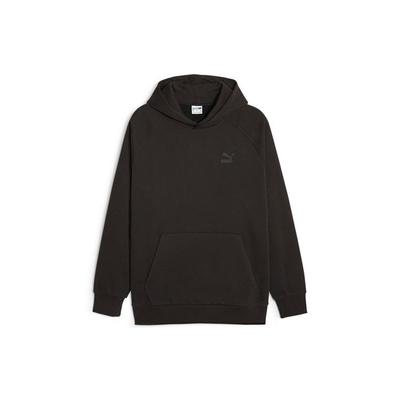 Puma Solid Color Casual Oversized Hooded Sweatshirt With Large Pockets Men Tops Black 625301-01