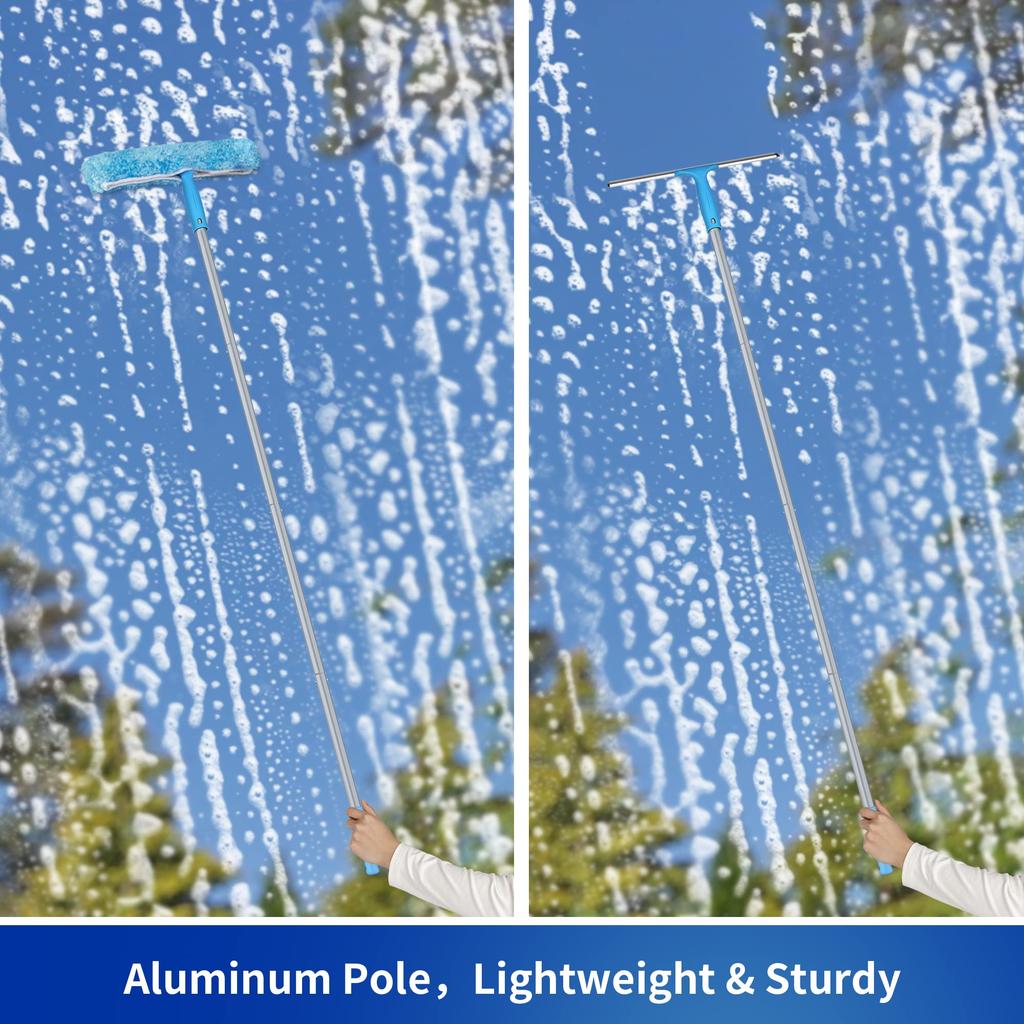 Telescopic Pole for Water Drain Professional Window Cleaning 138CM MR.SIGA 4-stage Squeegee, Wiper, Tool,